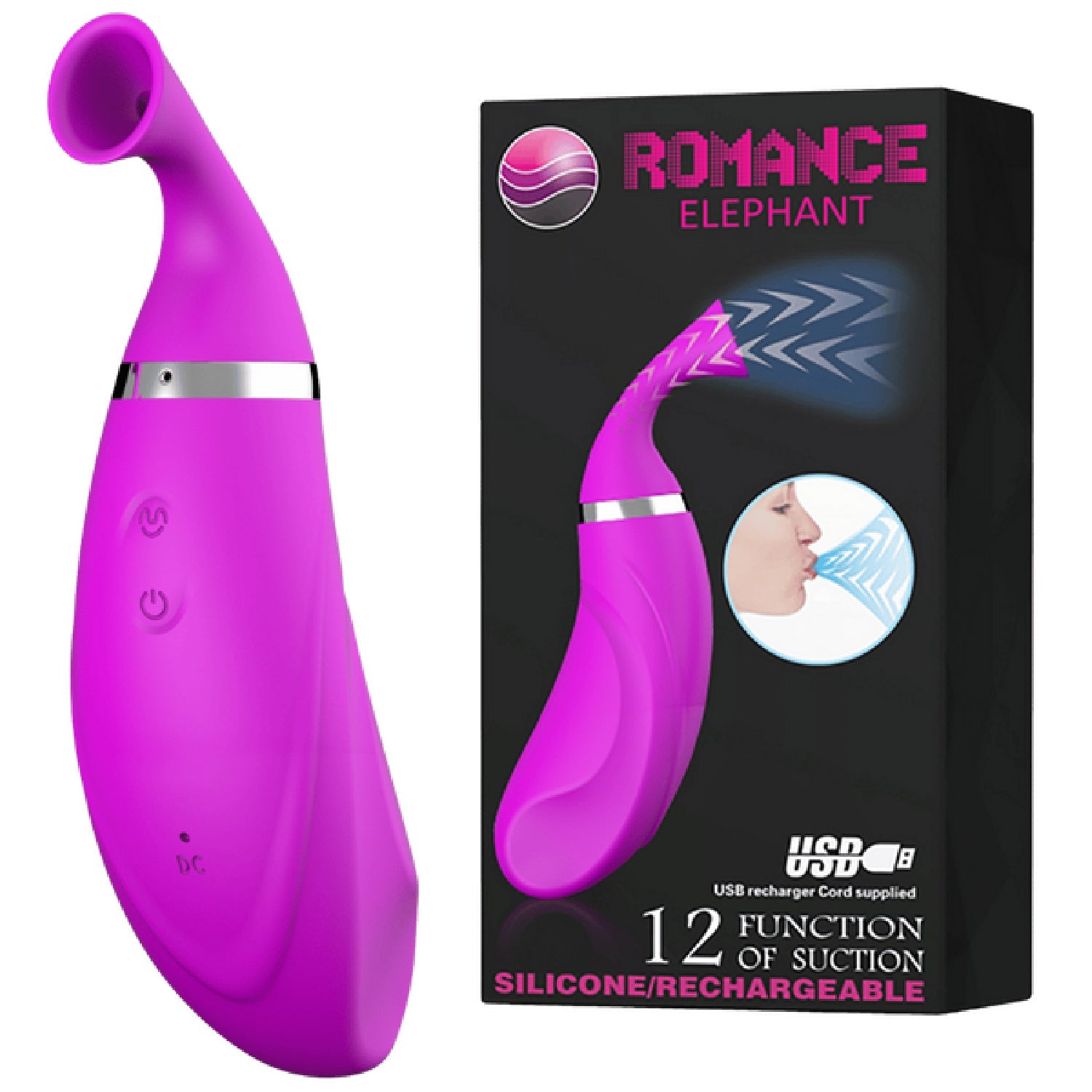 Rechargeable Romance Elephant – Rechargeable Vibrator > Vibrators > Ladies > Clitoral Vibrators and Stimulators