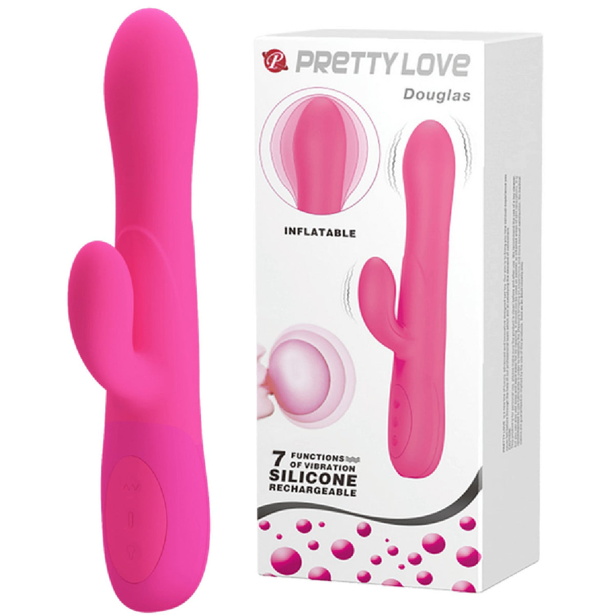 Inflatable Dennis – Rechargeable Vibrator with Angled Tip > Vibrators > Ladies > Rabbit Multi