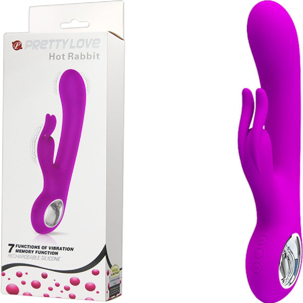 Rechargeable Hot Rabbit – Waterproof Silicone 7 Function Rechargeable Vibrator > Vibrators > Ladies > Rabbit