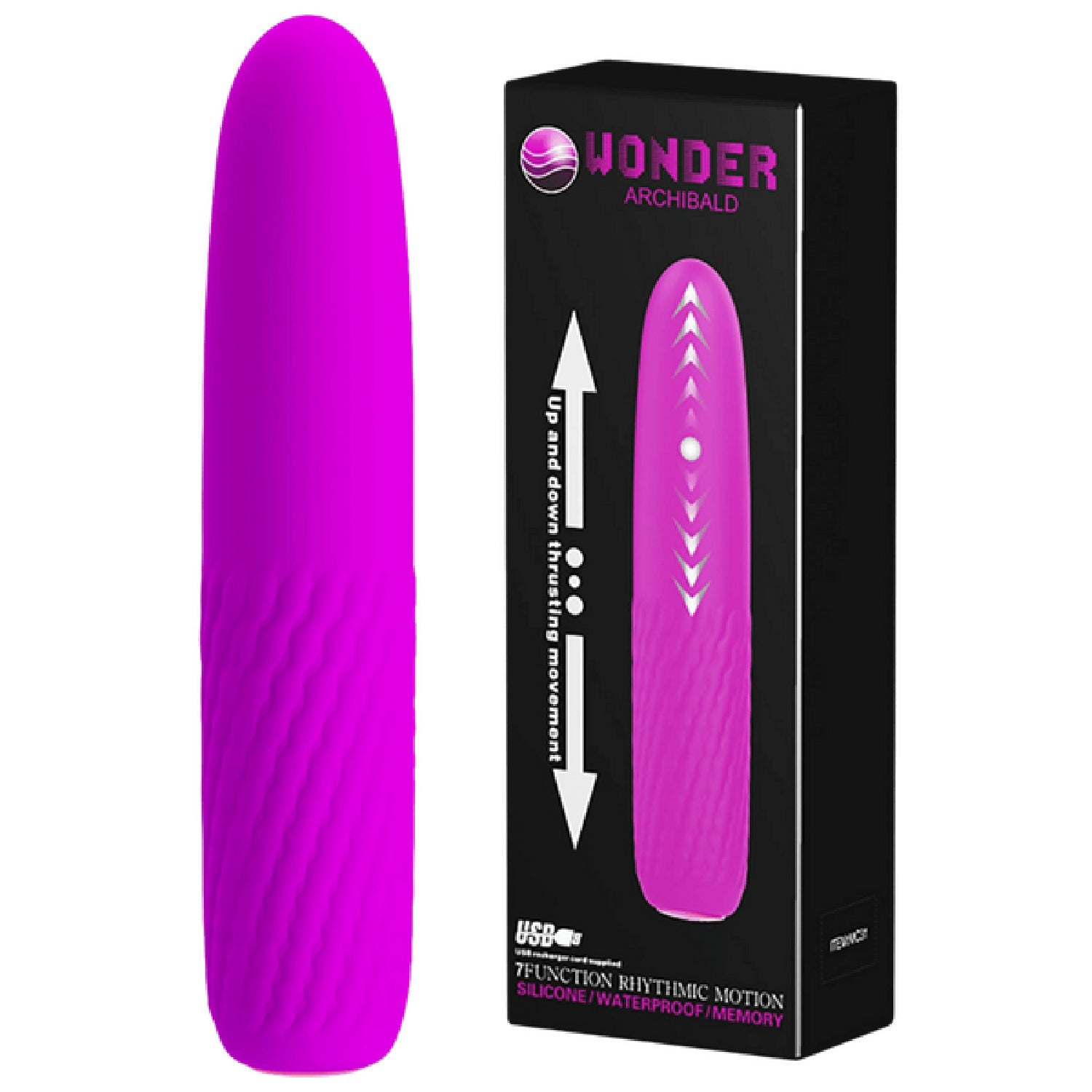 Archibald Rechargeable –  Thrusting Vibrator Secondary image