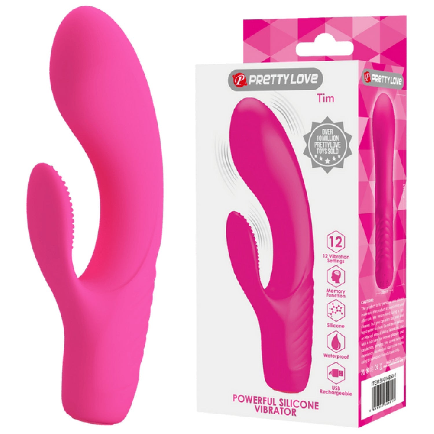 Rechargeable Tim Rabbit Vibrator – Bendable 12-Function G-Spot Vibrator > Sex Toys For Ladies > G-Spot Vibrators