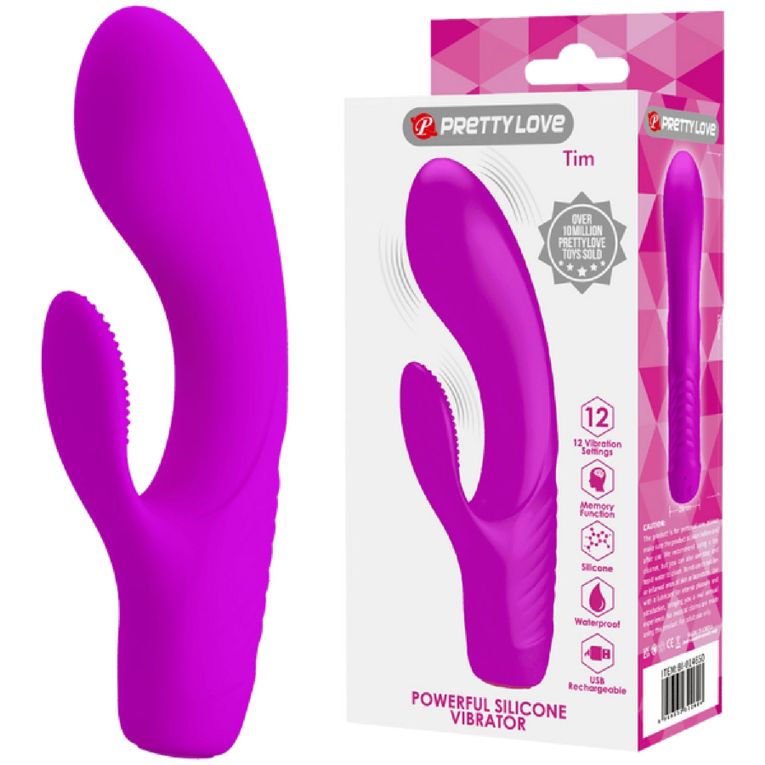 Rechargeable Tim Rabbit Vibrator – Bendable 12-Function G-Spot Vibrator > Sex Toys For Ladies > G-Spot Vibrators