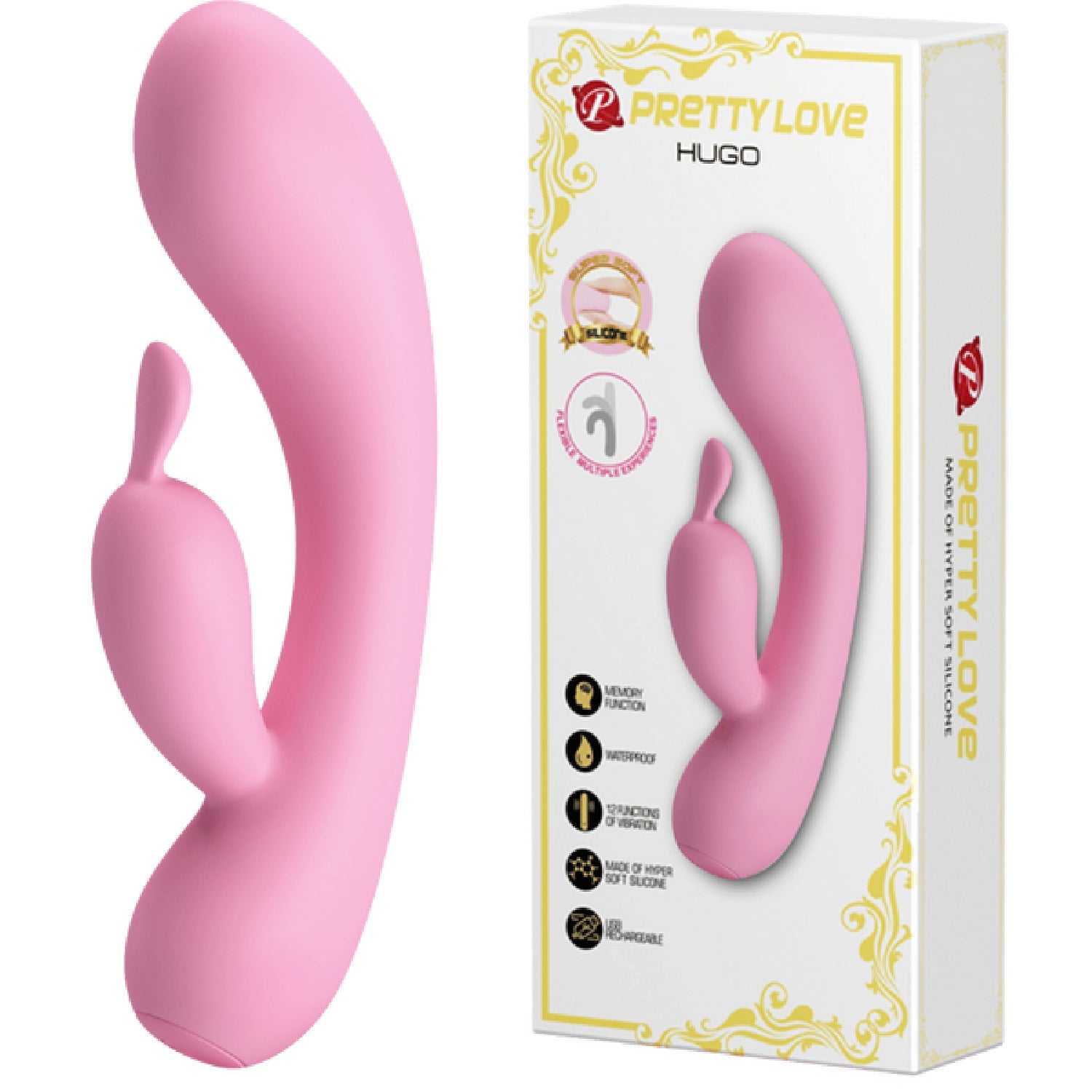 Pretty Love Hugo – USB Rechargeable G-Spot Vibrator > Vibrators > Ladies > Rabbit