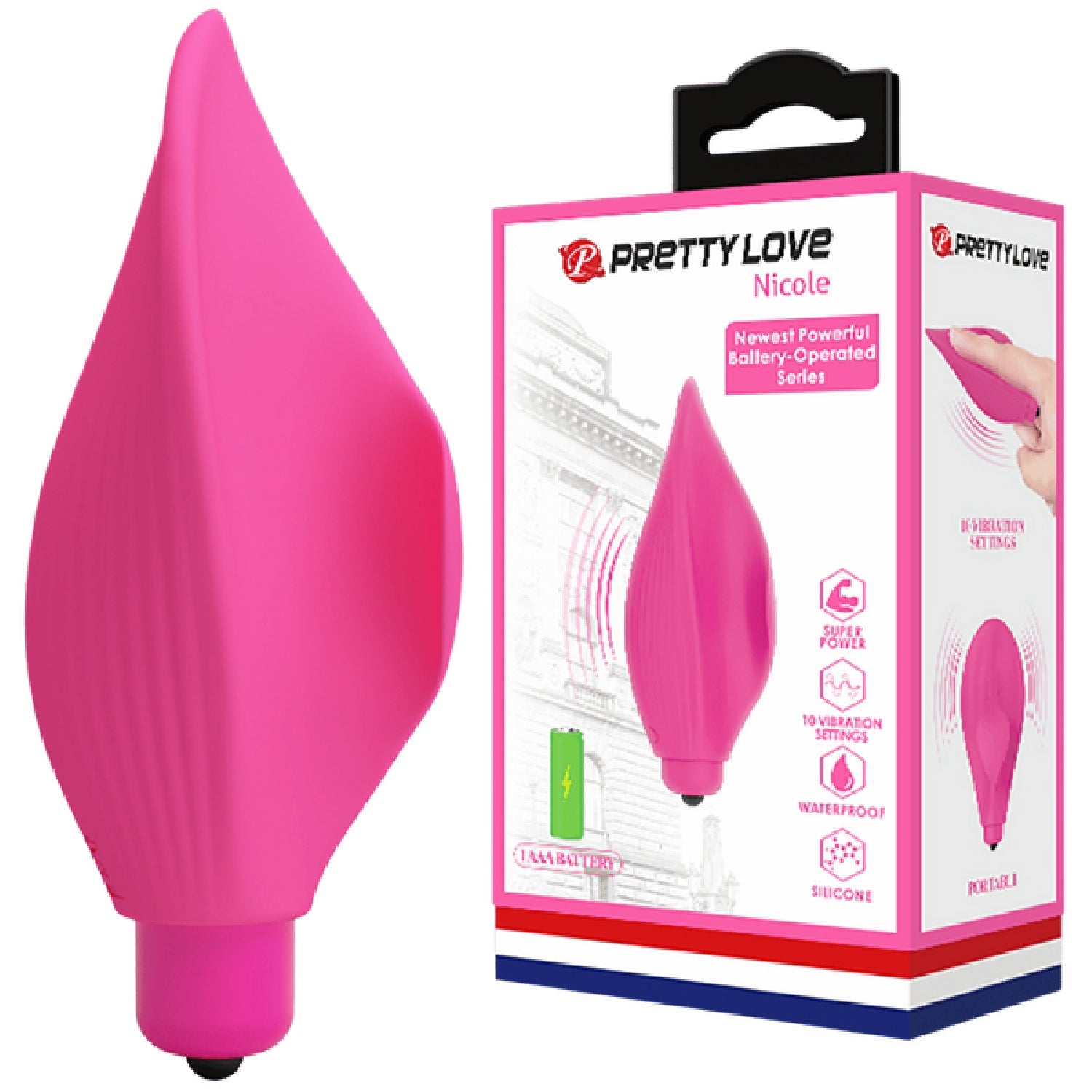 Nicole Silicone Finger Vibe – 10 Function Clit Stimulator Vibrator > Vibrators > Finger Vibrators