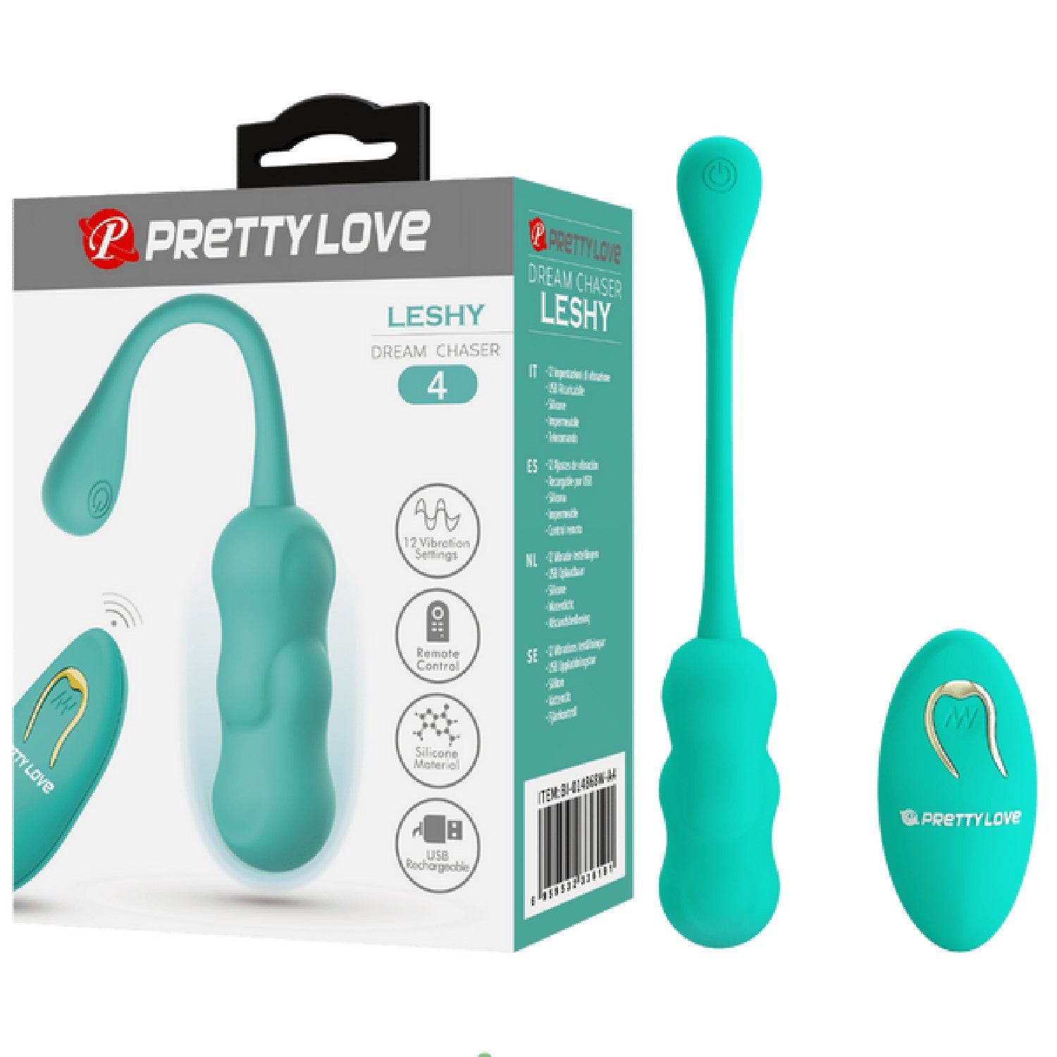 Leshy 4 Dream Chaser Rechargeable Silicone Vibrating Remote Egg > Sex Toys For Ladies > Vibrating Eggs