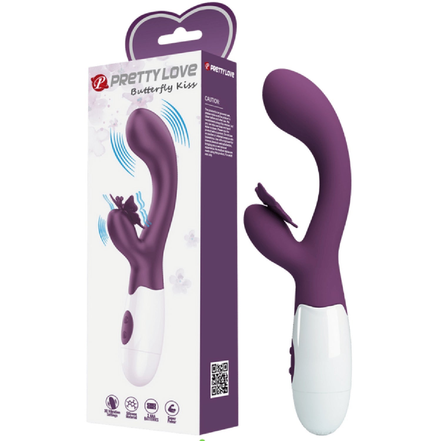 Pretty Love Butterfly Kiss – Vibrator With Clitoral Stimulation Arm Secondary image