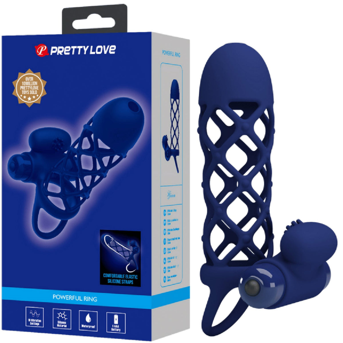 Giann 10 Function Vibrating Cock Sleeve – Firm Grip Vibrating Sleeve > Sex Toys > Couples Toys