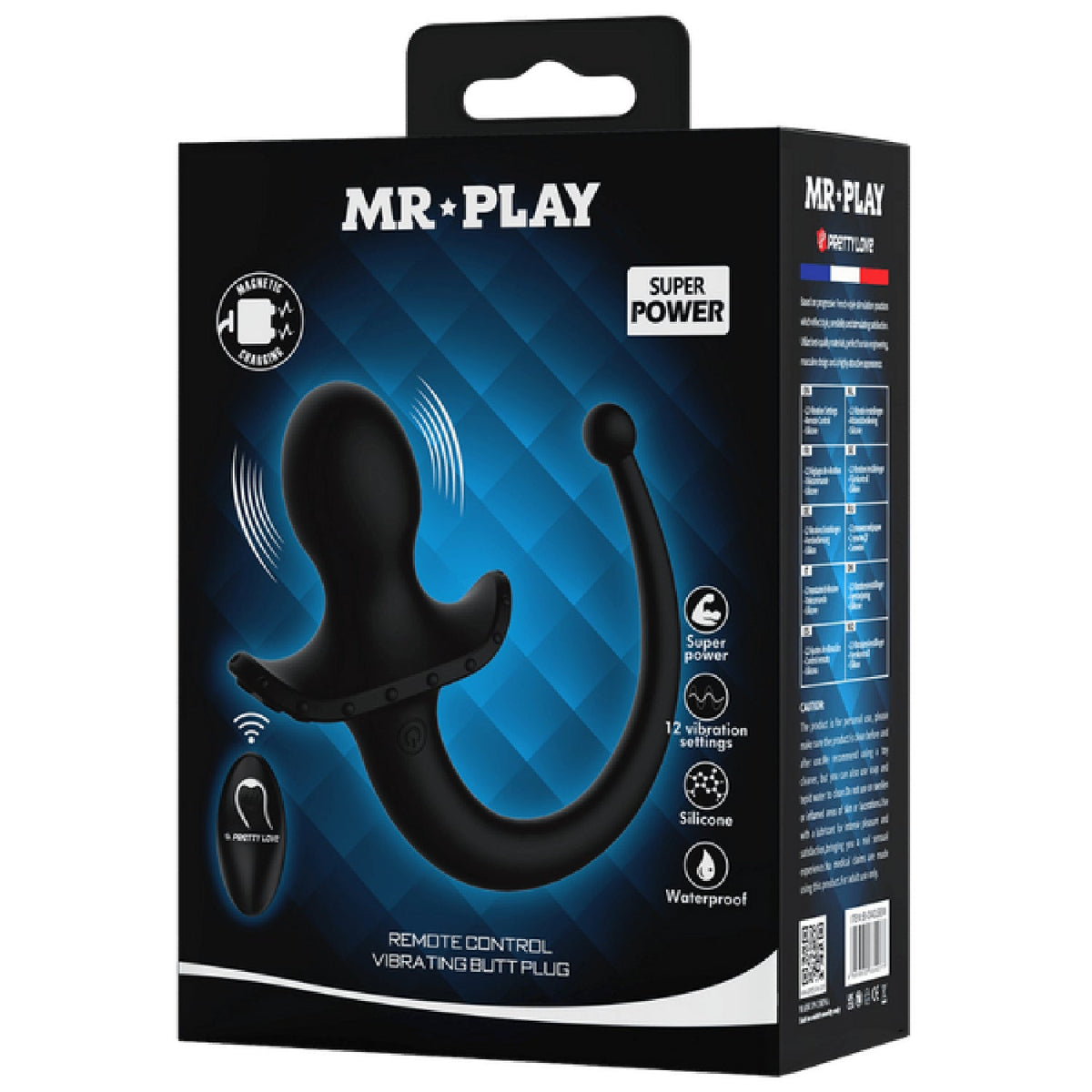 Remote Control Vibrating Butt Plug Tail (Black) – App-Compatible Wearable Vibrator with 12 Modes > Anal Range > Tail Butt Plugs
