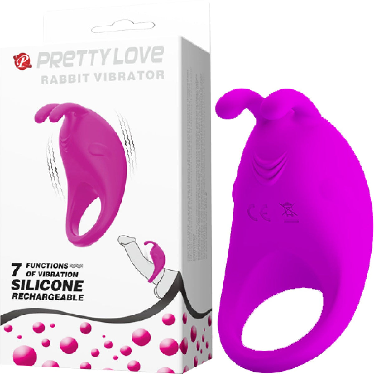 Rechargeable Rabbit Vibrator Cockring – Rechargeable Rabbit Vibrator Cockring > Cock Ring > Vibrating
