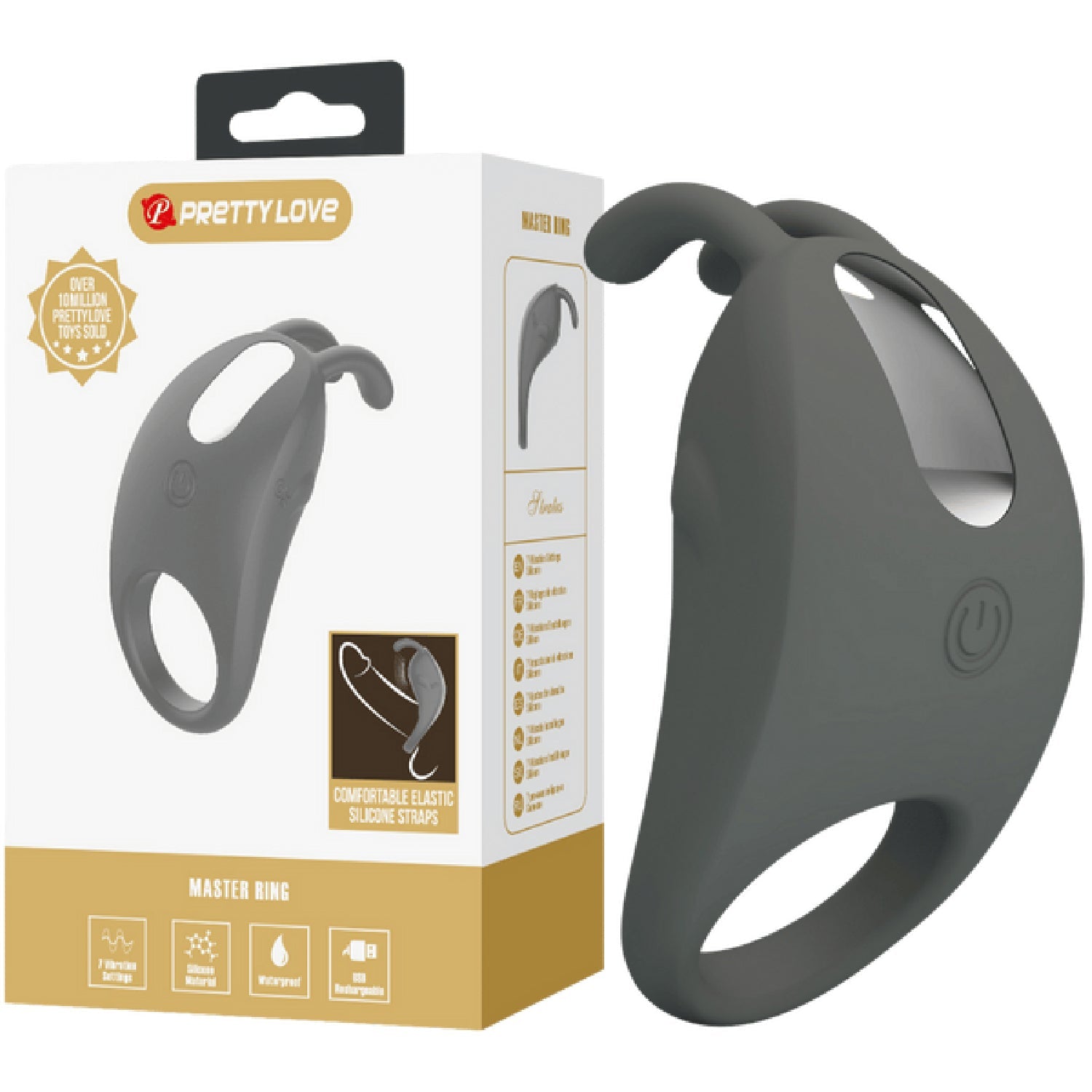 Stratus Rechargeable Silicone Cock Ring – Silicone Cock Ring > Cock Ring > Vibrating Main image