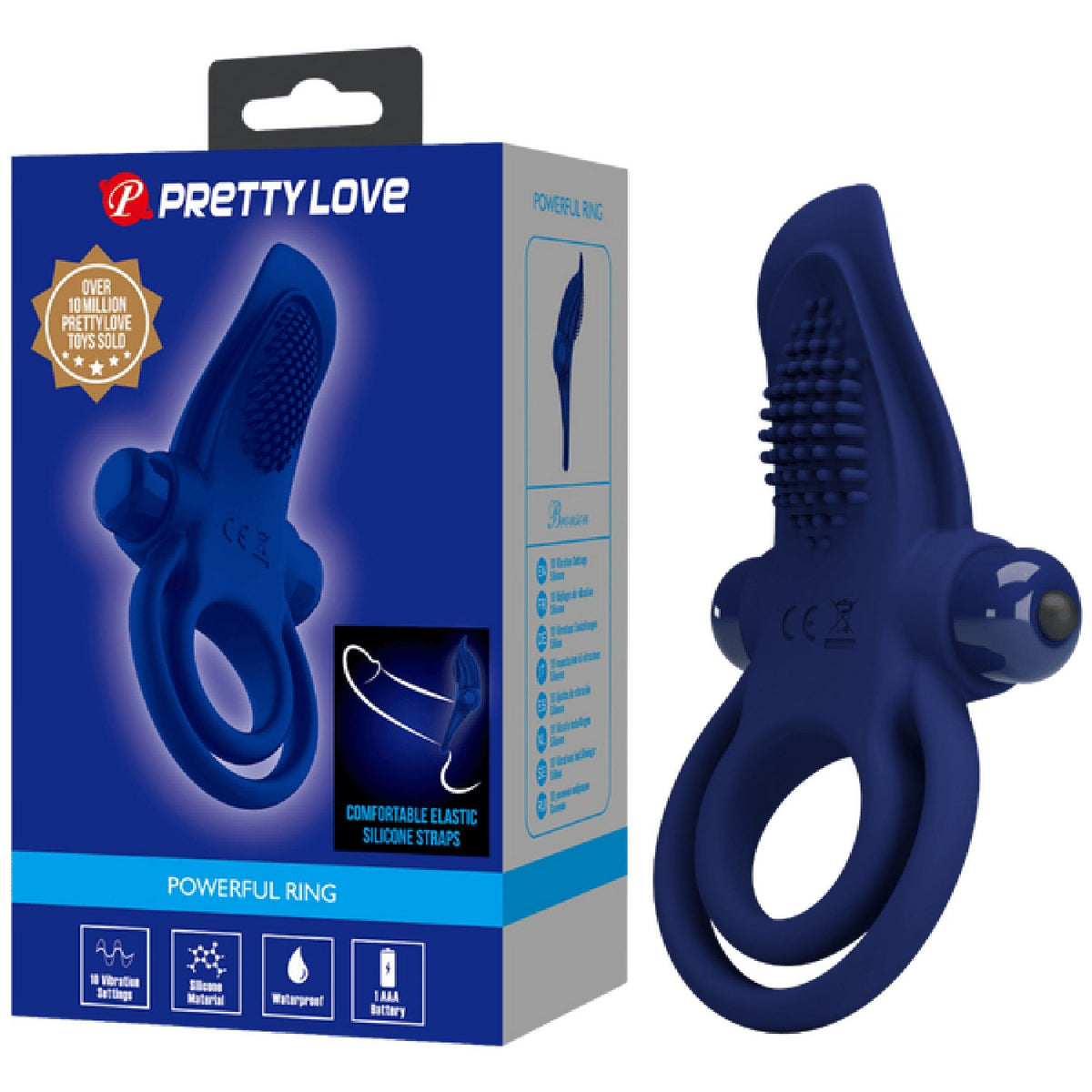 Bronson Silicone Vibrating Cock Ring – 10 Mode Silicone Cock Ring > Sex Toys > Couples Toys