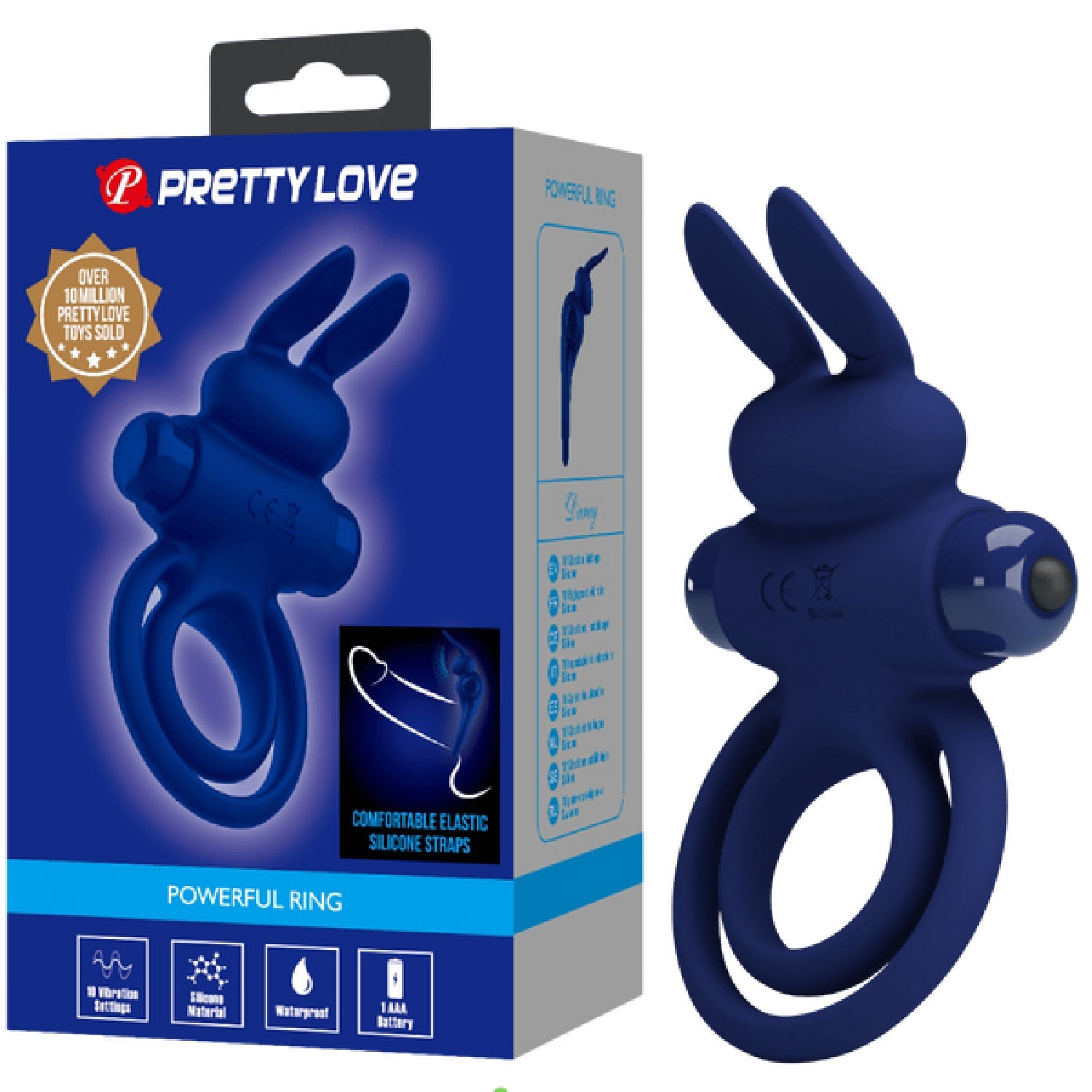 Darey Rabbit Cock Ring – Silicone Vibrating Cock Ring > Sex Toys > Couples Toys