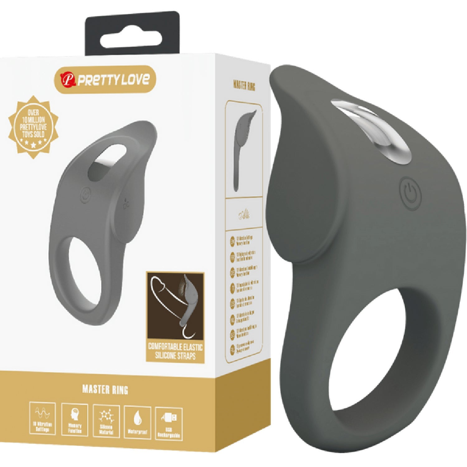 Alto – Silicone Stretchable Vibrating Cock Ring with Skin Sensitive Sensor > Cock Ring > Vibrating Main image
