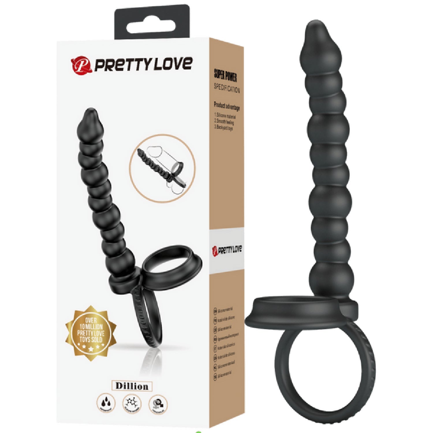 Prettylove Dillion Anal Probe – Elite Silicone Anal Probe > Anal Range > Anal Probes
