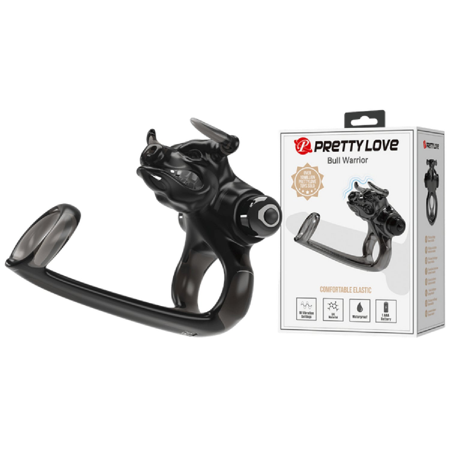 Bull Warrior – Penis Ring and Girth Enhancer Cockring > Cock Ring > Vibrating Main image
