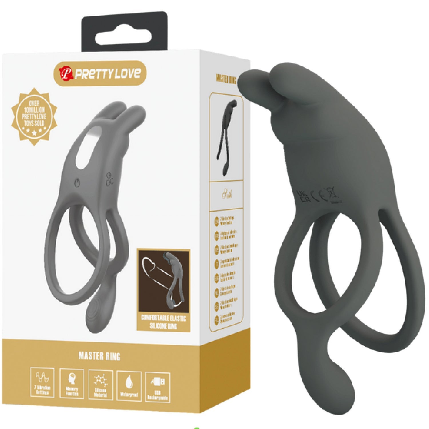 Seth Vibrating Cock Ring – Silicone Powerful Vibrator Cock Ring > Cock Ring > Vibrating Main image