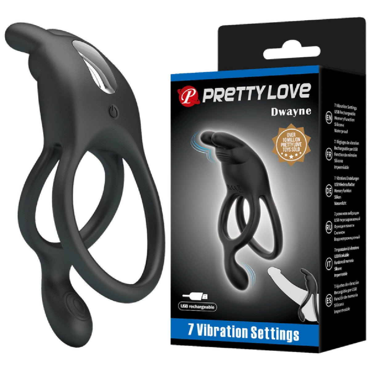 Seth Rechargeable Silicone Vibrating Cock Ring – Powerful Motor, Body-Safe Material, Adjustable Fit > Cock Ring > Vibrating