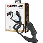 Emoni Rechargeable Vibrating Secure Hold Cock And Ball Ring With Attached Butt Plug > Anal Range > Prostate Plugs