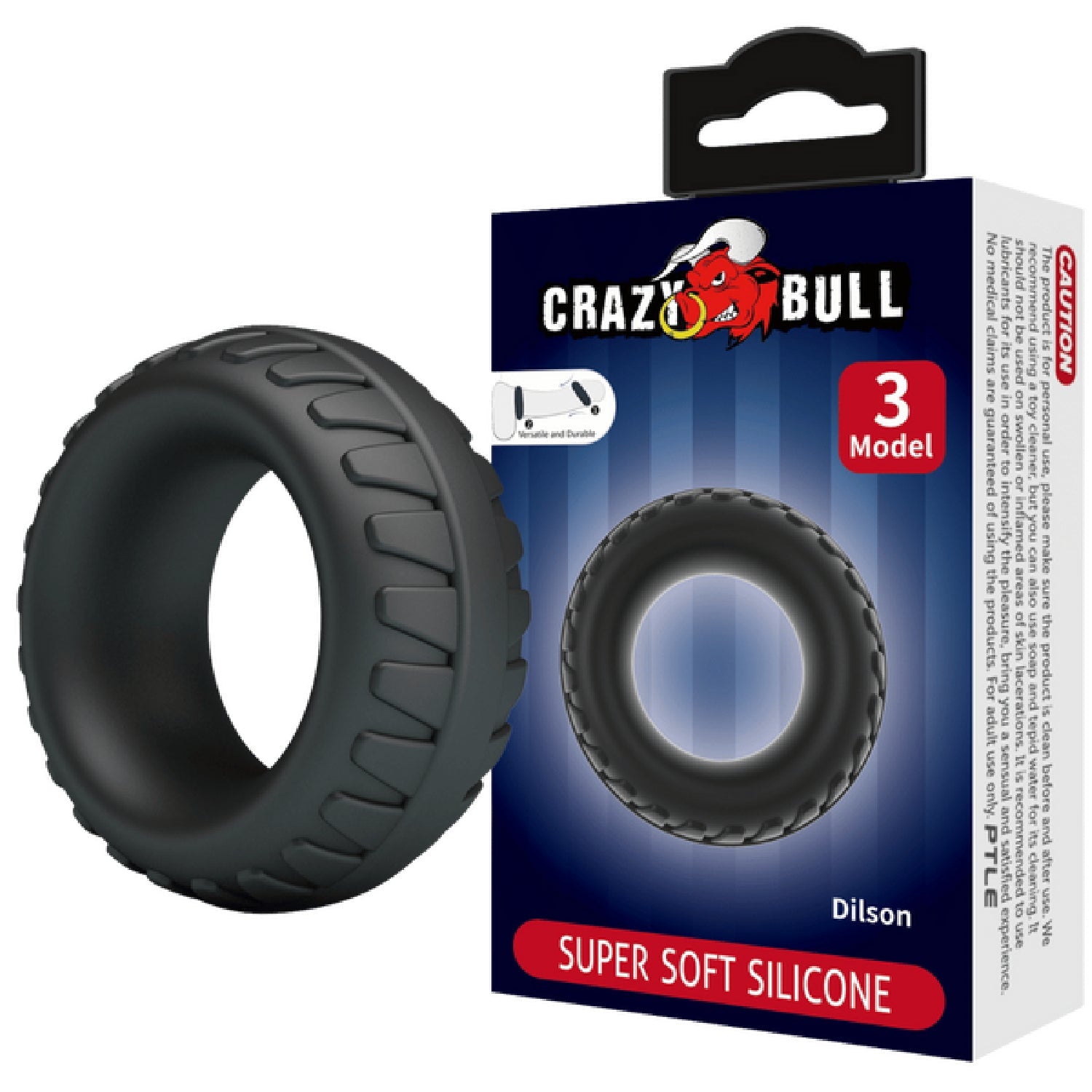 Dilson Super Soft Silicone Cockring – High-Quality Flexible Silicone Cockring > Cock Ring > Single Main image