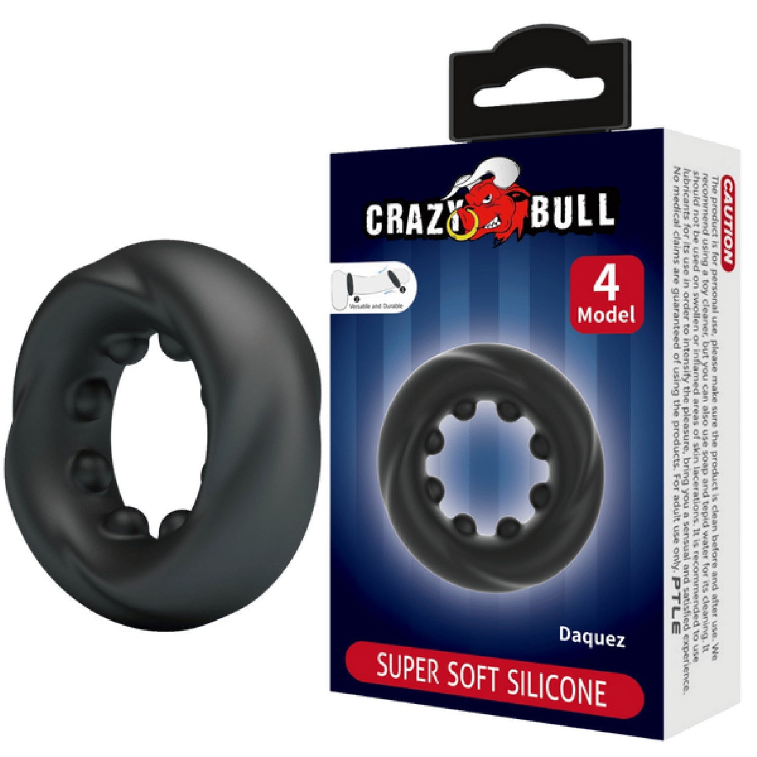 Daqez No.4 Super Soft Silicone – Comfortable Flexible Silicone Cockring > Cock Ring > Single Main image
