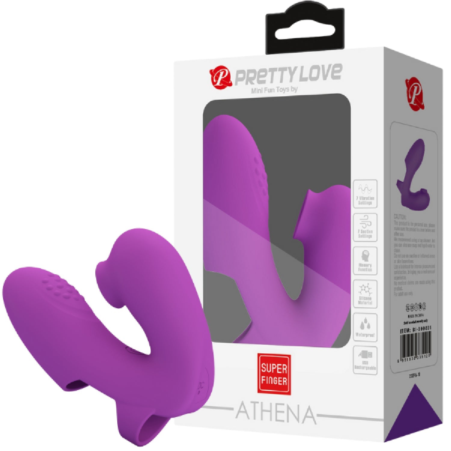 Rechargeable Athena – Silicone Finger Vibrator with 7 Vibration and Tapping Modes > Vibrators > Finger Vibrators