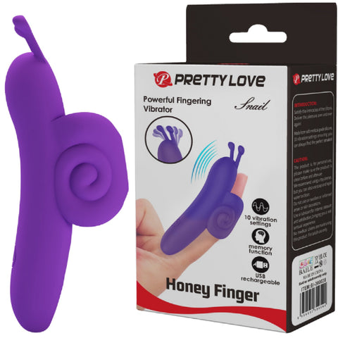 Rechargeable Snail – Ergonomic Silicone Finger Vibrator with 10 Vibration Modes > Vibrators > Finger Vibrators