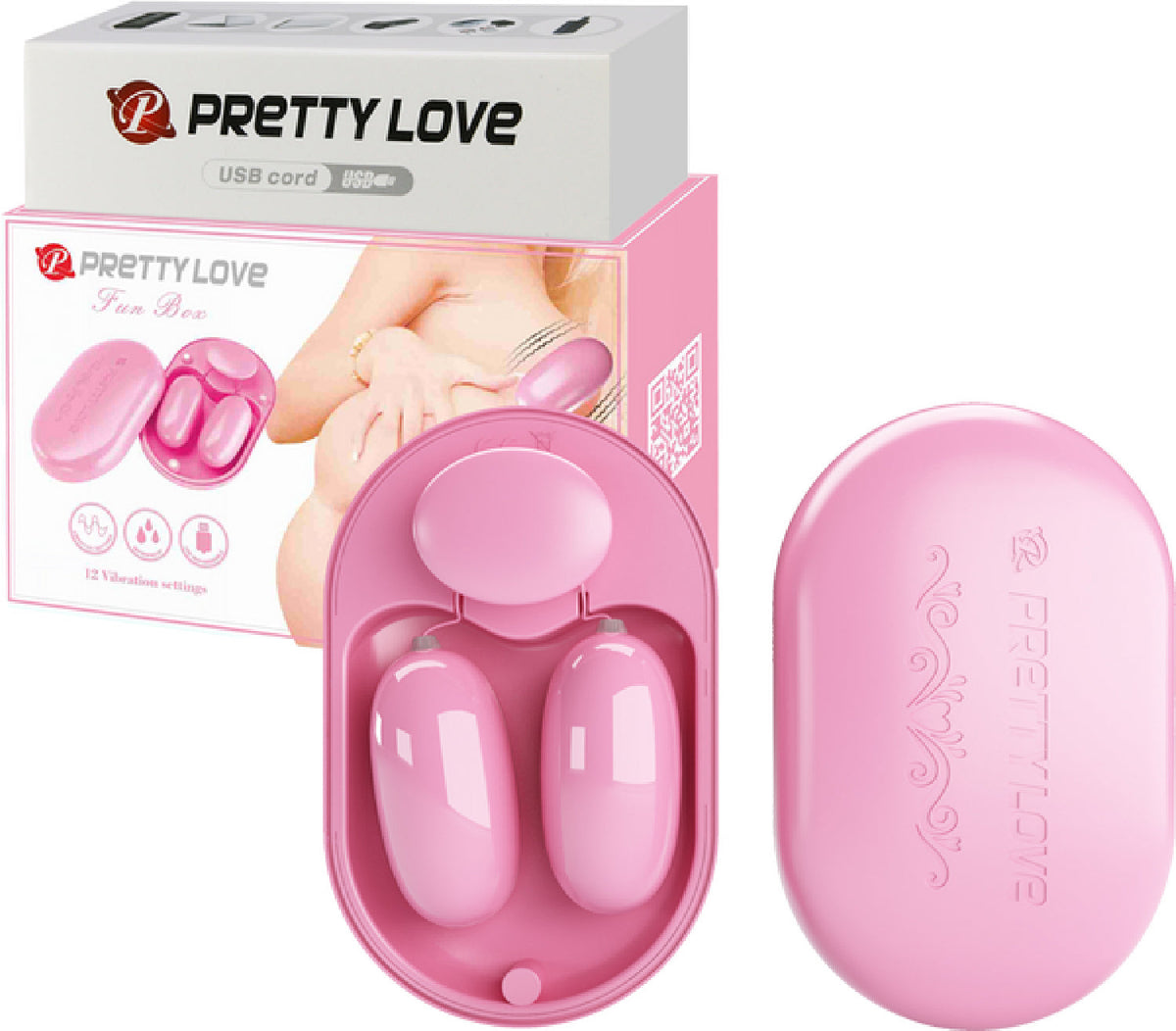 Dual Vibrating Bullet Fun Box – Rechargeable Waterproof Vibrator with 12 Vibration Settings > Vibrators > Mini Vibrators