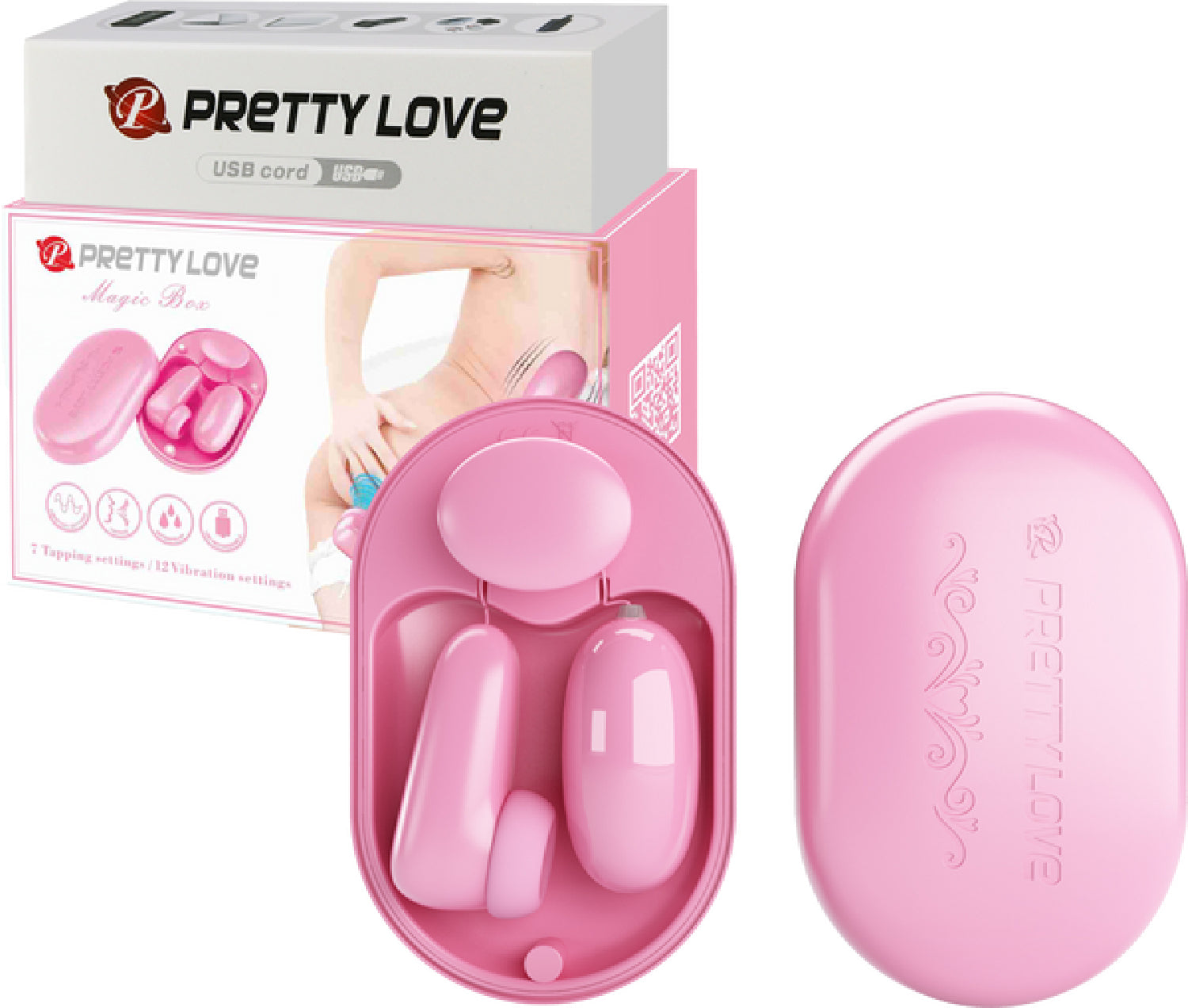 Magic Box Bullet Stimulator – Waterproof USB Rechargeable Vibrator with Tapping and Vibration > Vibrators > Mini Vibrators Main image