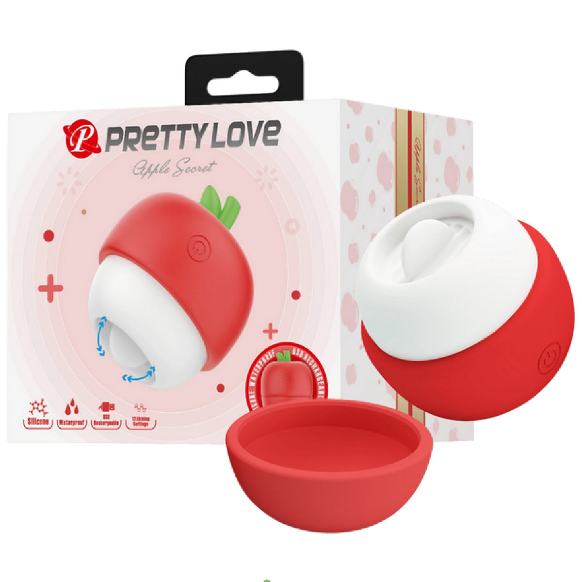 Apple Secret Rechargeable – Silicone Clitoral Tongue-Like Stimulator Vibrator > Sex Toys For Ladies > Clitoral Vibrators and Stimulators