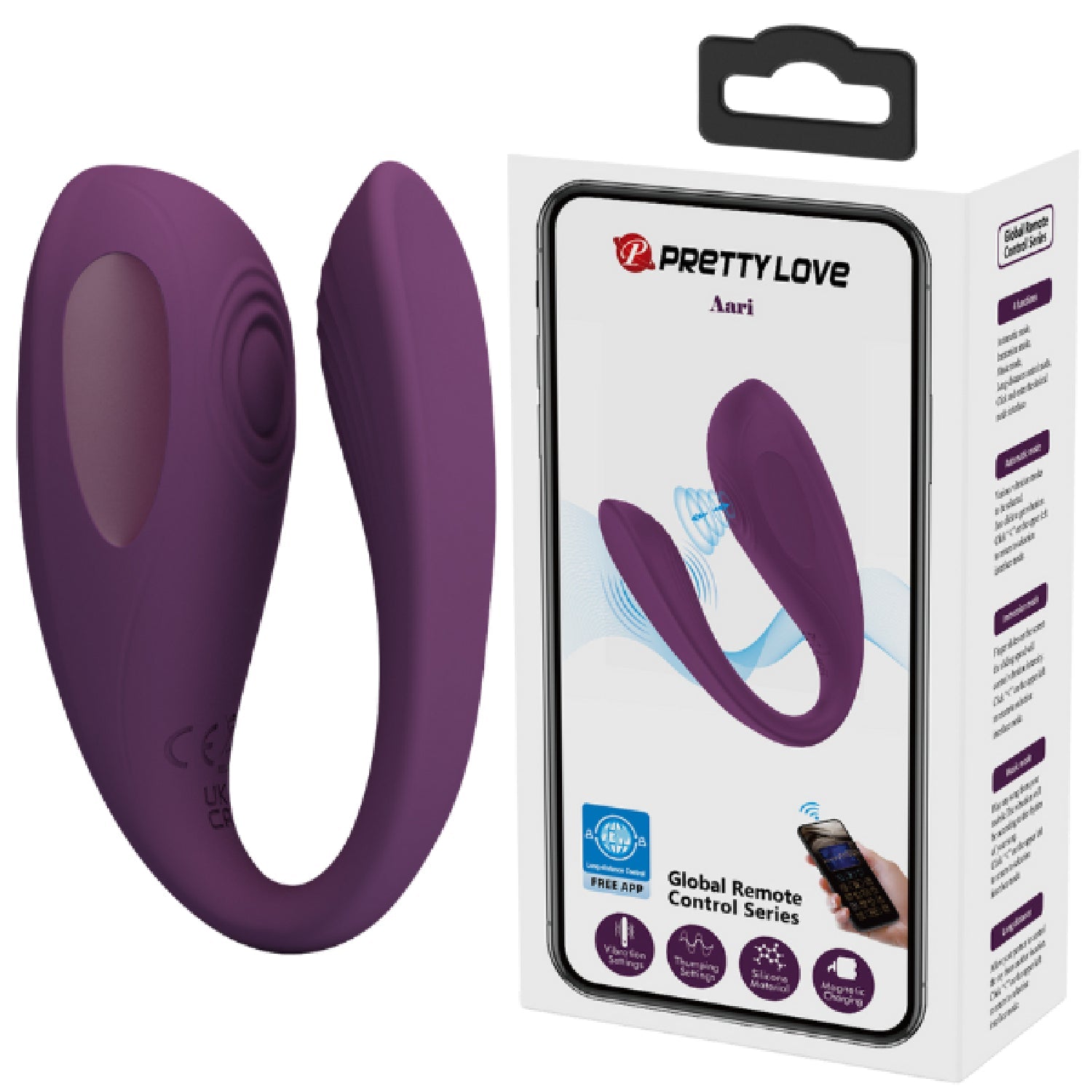 Aari Byzantium – App Control Couples Vibrator with 10 Vibration and Thumping Settings > Sex Toys > Couples Toys