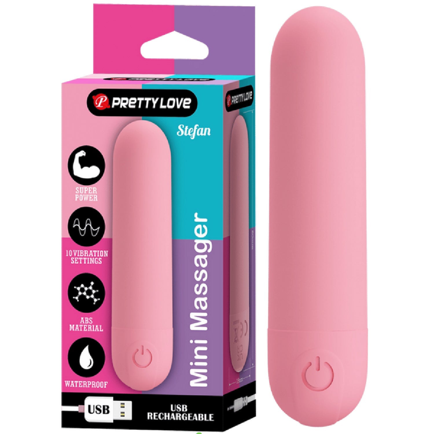 Stefan Rechargeable Mini Massager – Compact Vibrating Bullet Vibrator > Vibrators > Mini Vibrators
