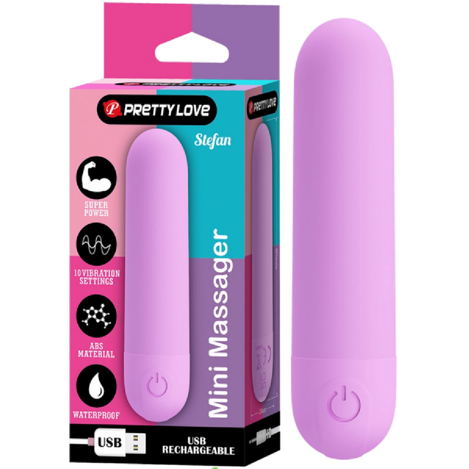 Stefan Rechargeable Mini Massager – Compact Vibrating Bullet Vibrator > Vibrators > Mini Vibrators