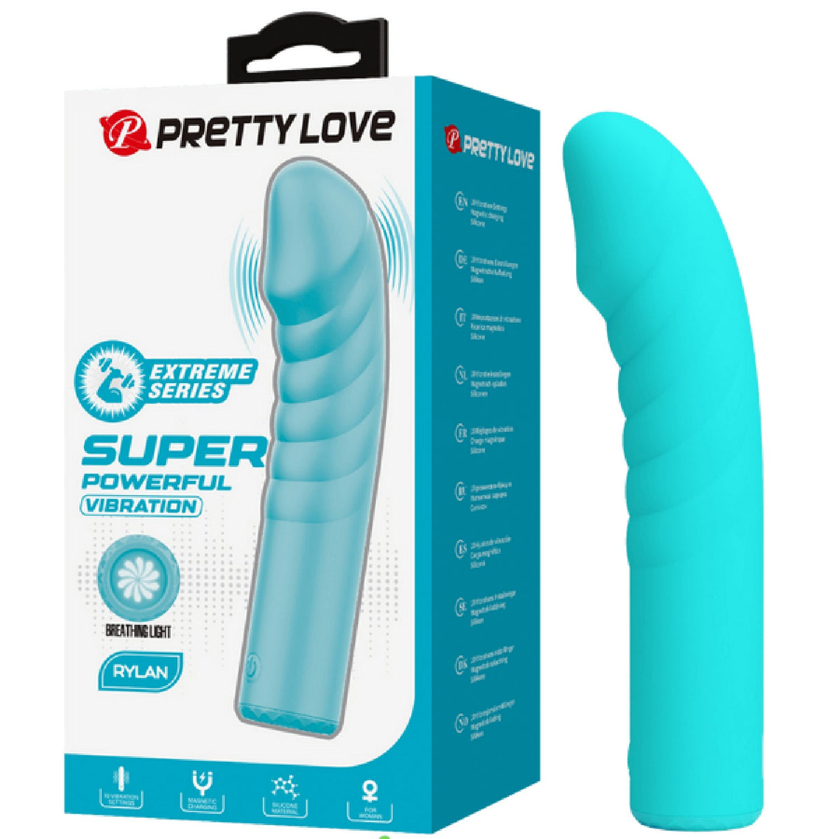 Rylan – Rechargeable, Slim Silicone, 10-Function Breathing Light Design G-Spot Vibrator > Sex Toys For Ladies > G-Spot Vibrators
