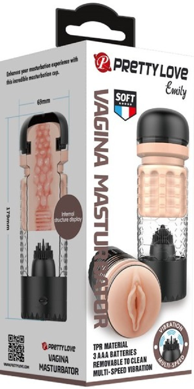 Pretty Love Emily Pussy Masturbator – Soft Flexible Male Masturbator > Sex Toys For Men > Masturbators > Vibrating