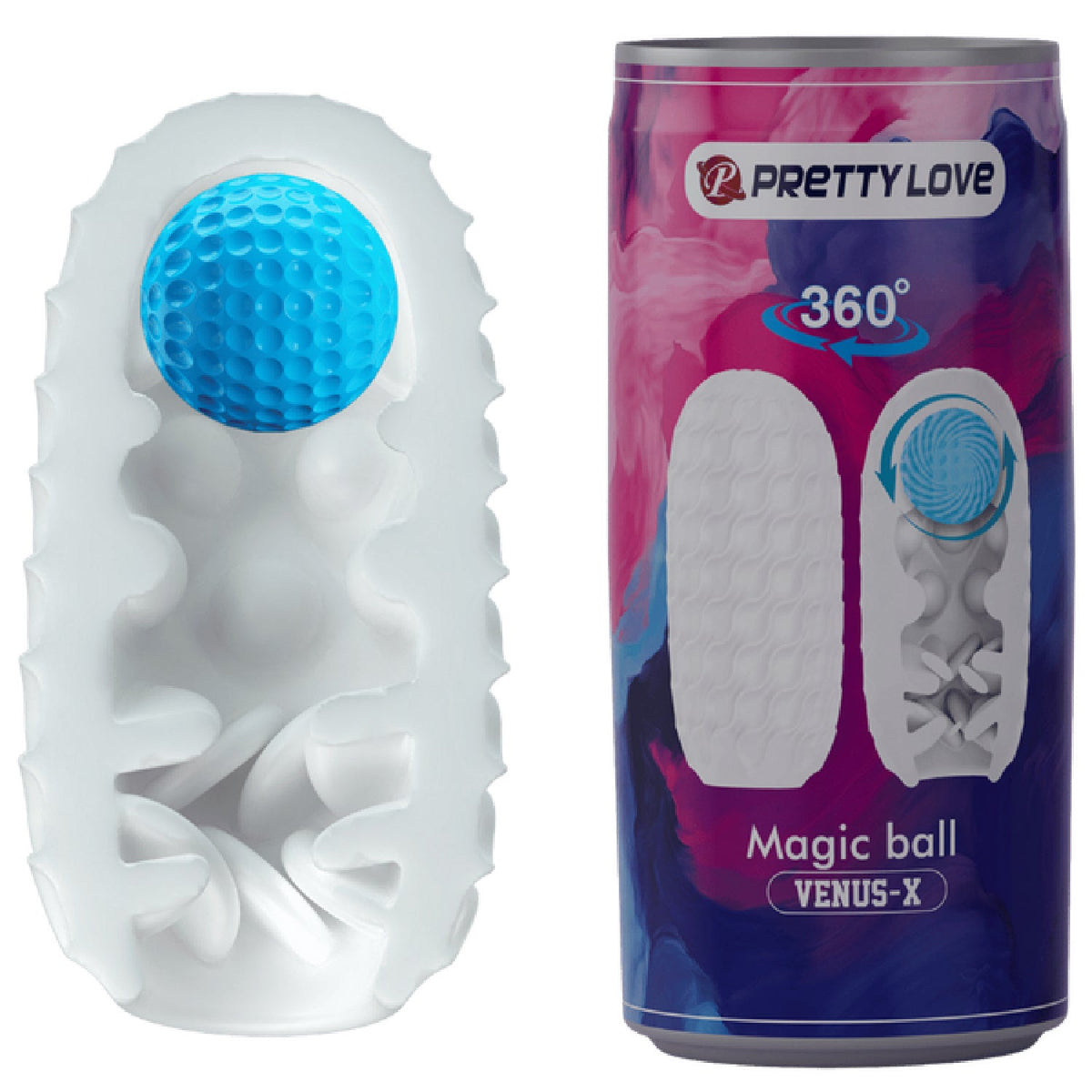 Venus-X Magic Ball – Textured Sleeve Masturbator Magic Ball > Sex Toys For Men > Masturbators Cup