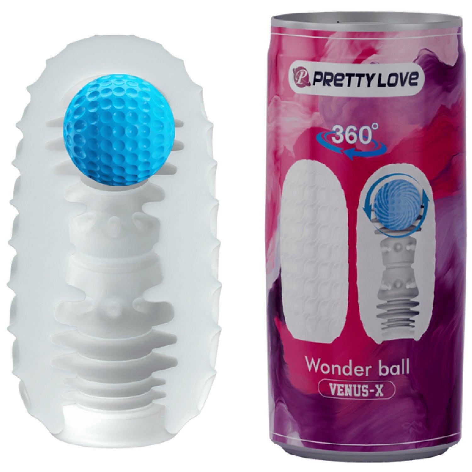 Venus-X Magic Ball – Textured Sleeve Masturbator Wonder Ball > Sex Toys For Men > Masturbators Cup