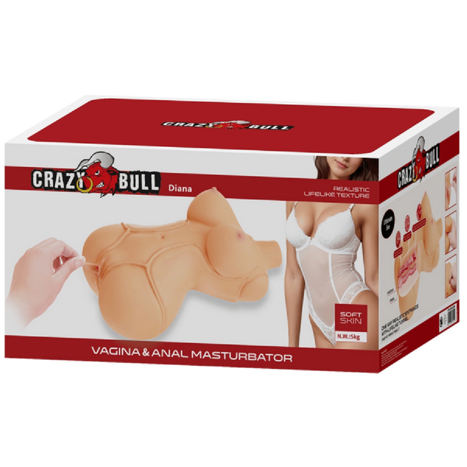Diana – Realistic Vagina and Anal Masturbator with Weighted Core Secondary image