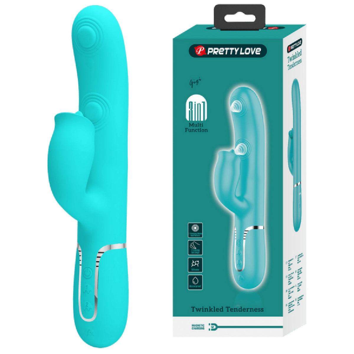Pretty Love Gigi 3in1 – Multi-Function Rabbit Vibrator with Dual Stimulation > Vibrators > Ladies > Rabbit