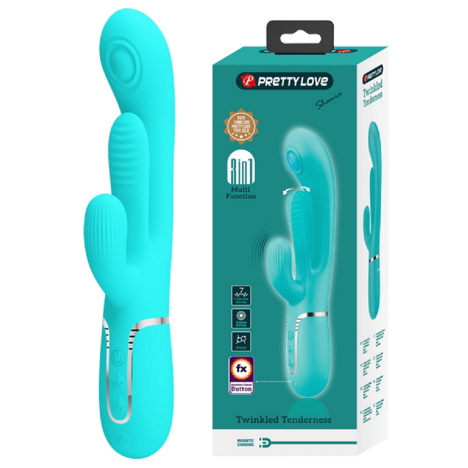 Shania 4in1 Multi-Function Rabbit Vibrator – Velvet Silicone 7 Vibration Settings > Vibrators > Ladies > Rabbit