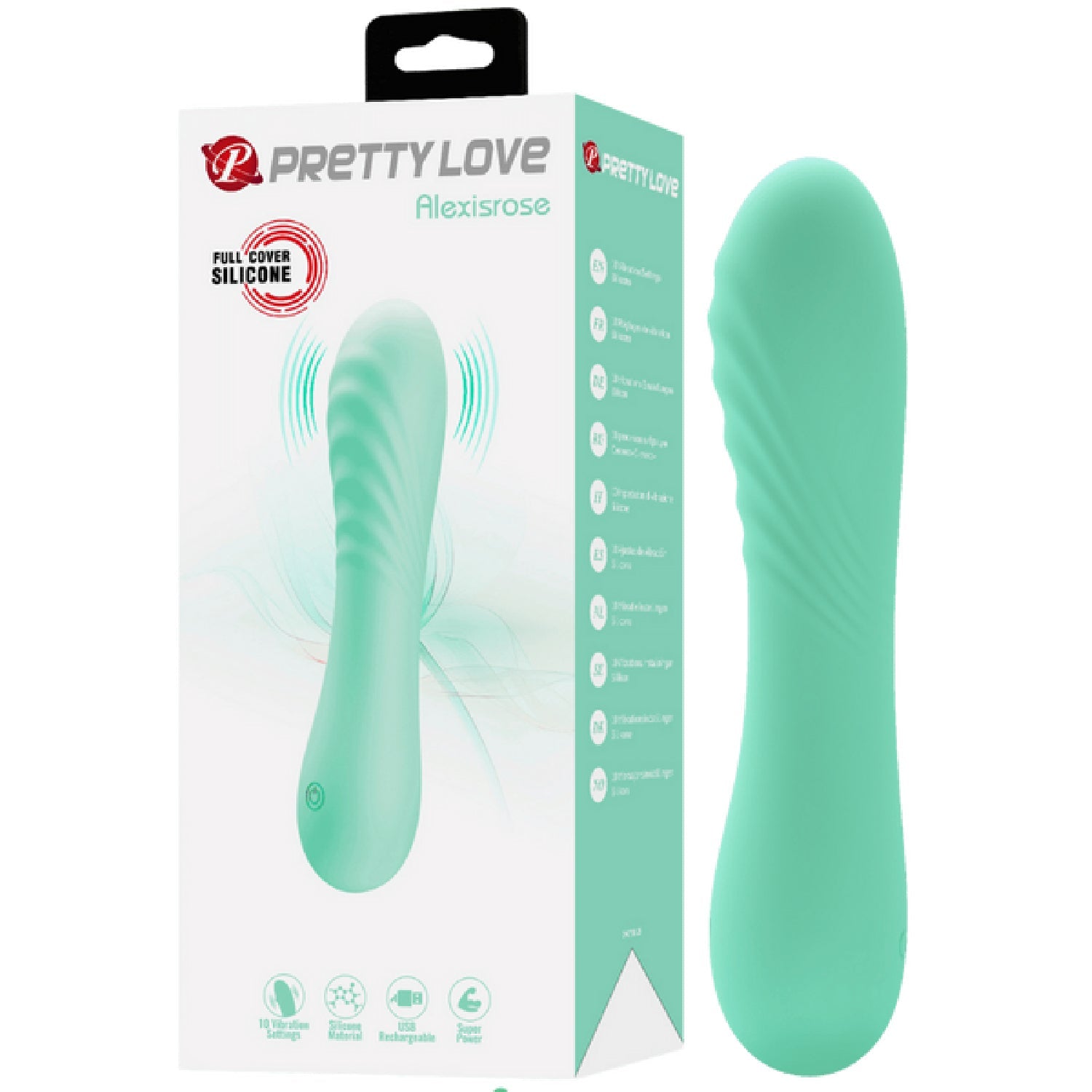 Alexisrose Rechargeable – Full Cover Silicone Vibrator Secondary image