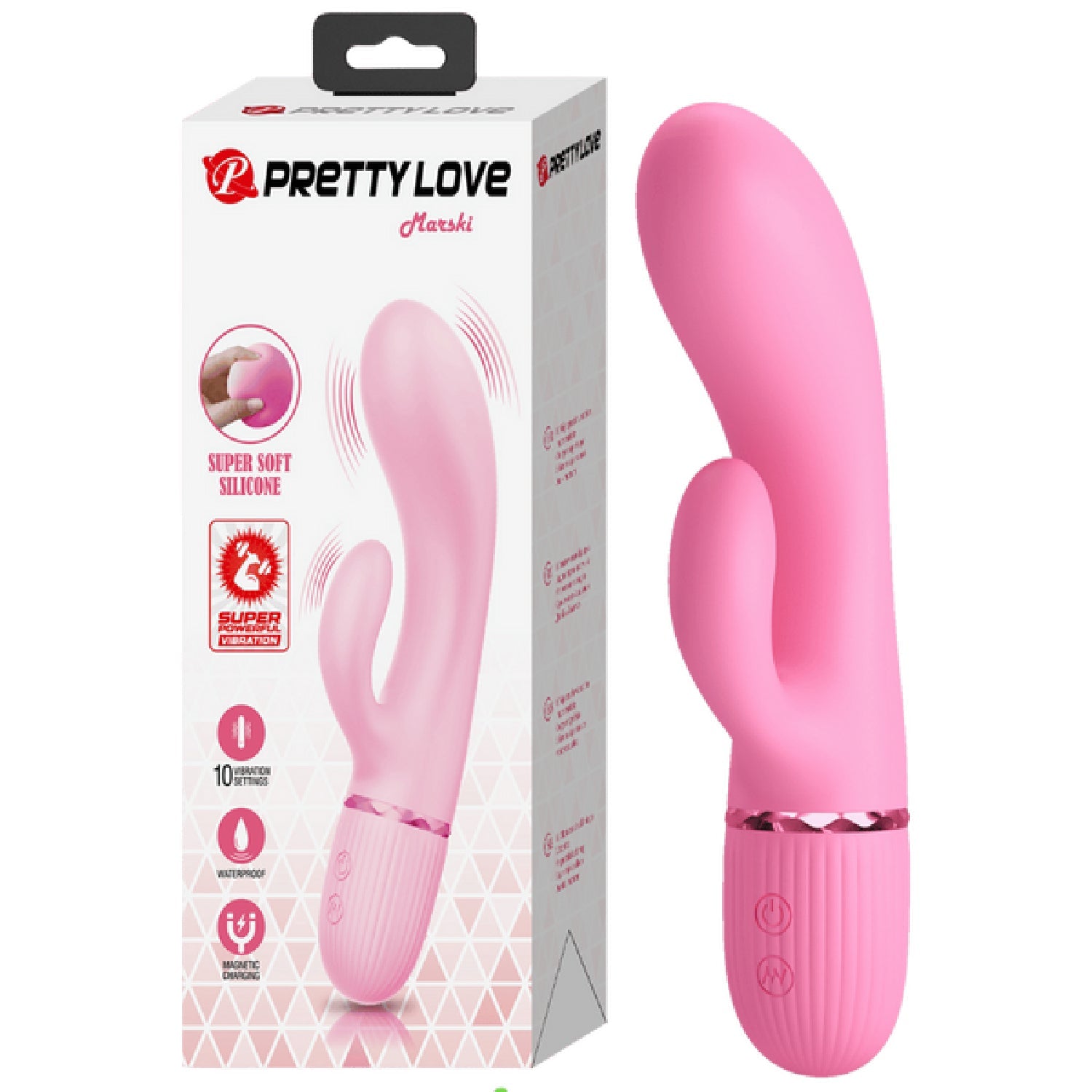 Marski Super Soft Silicone Dual Motor – 10 Function Rabbit Vibrator Secondary image