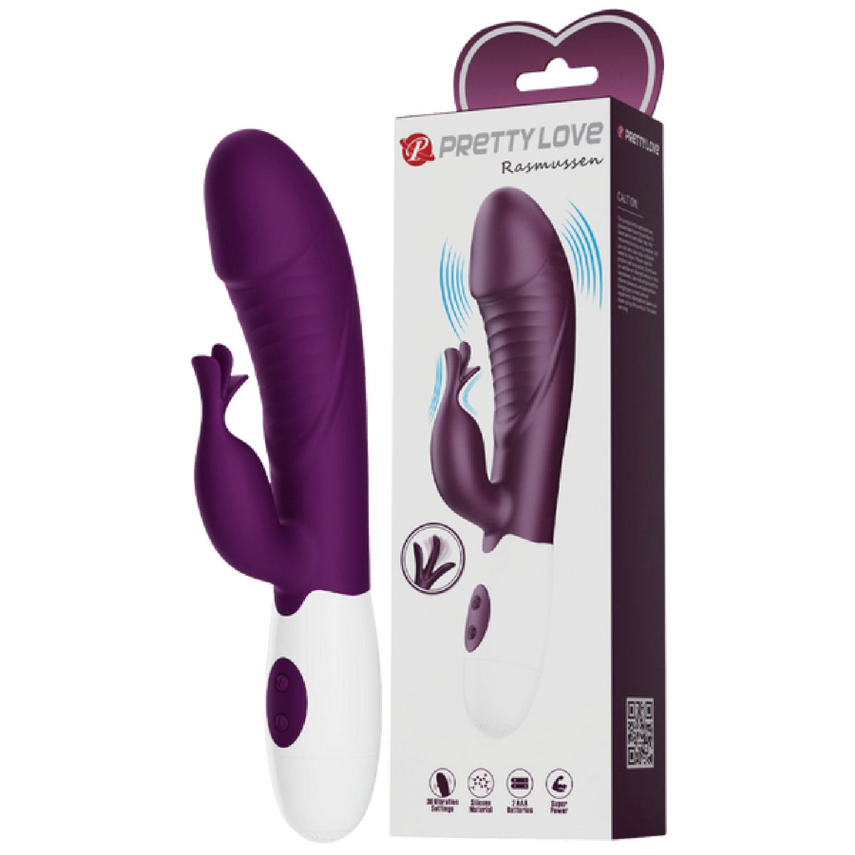 Rasmussen Dual Stimulator – G-Spot and Clitoral Vibrator with 30 Frequencies > Vibrators > Ladies > Rabbit