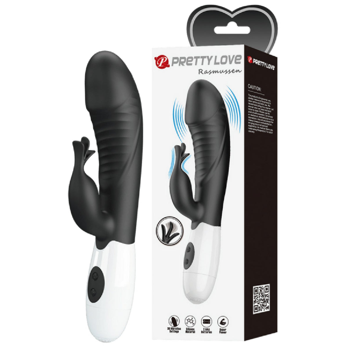Rasmussen Dual Stimulator – G-Spot and Clitoral Vibrator with 30 Frequencies > Vibrators > Ladies > Rabbit