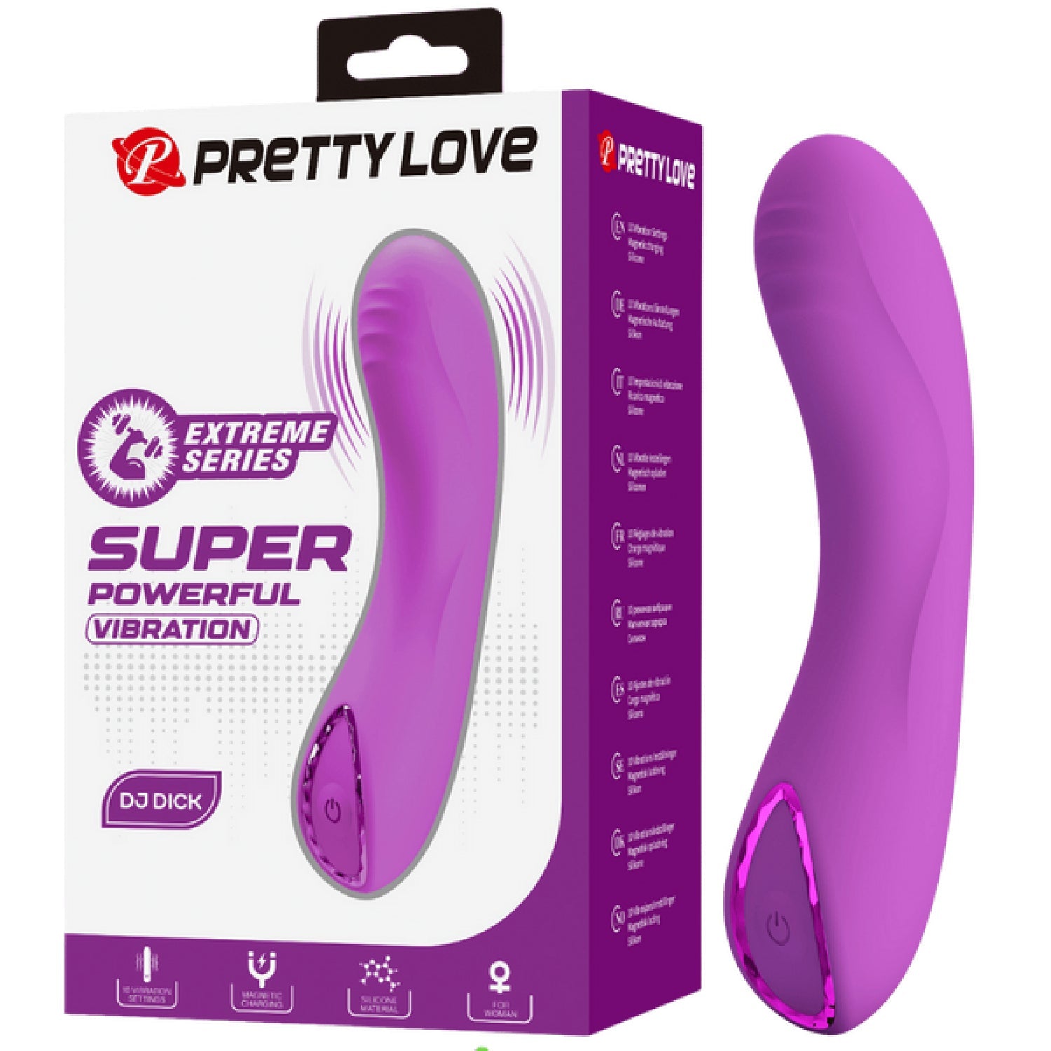 Rechargeable DJ Dick – Slim Silicone Vibrator with 10 Powerful Vibration Modes > Vibrators > Standard Vibrators Main image