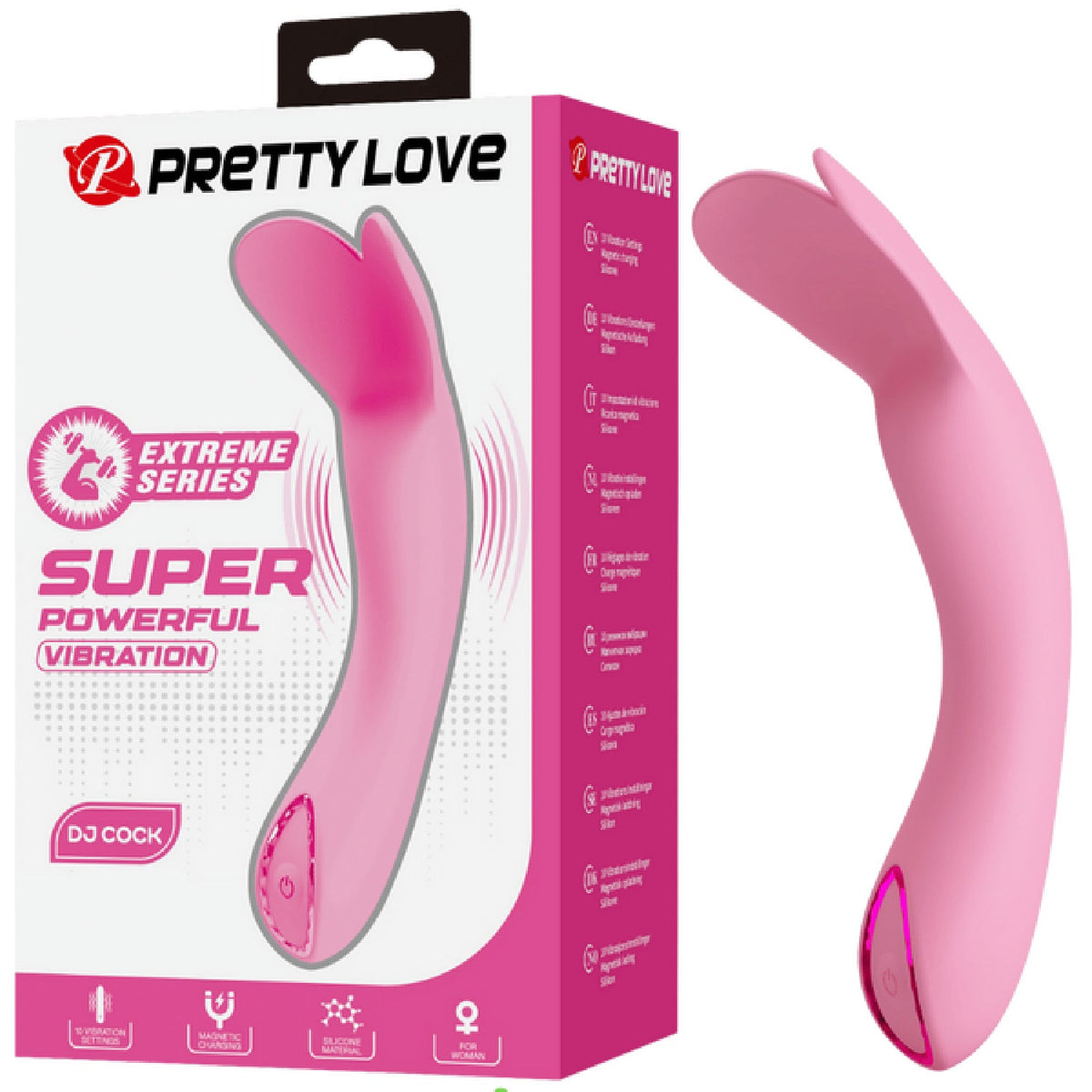 DJ Cock Rechargeable Vibrator – 10-Function Slim Silicone G Spot Vibrator > Vibrators > G-Spot