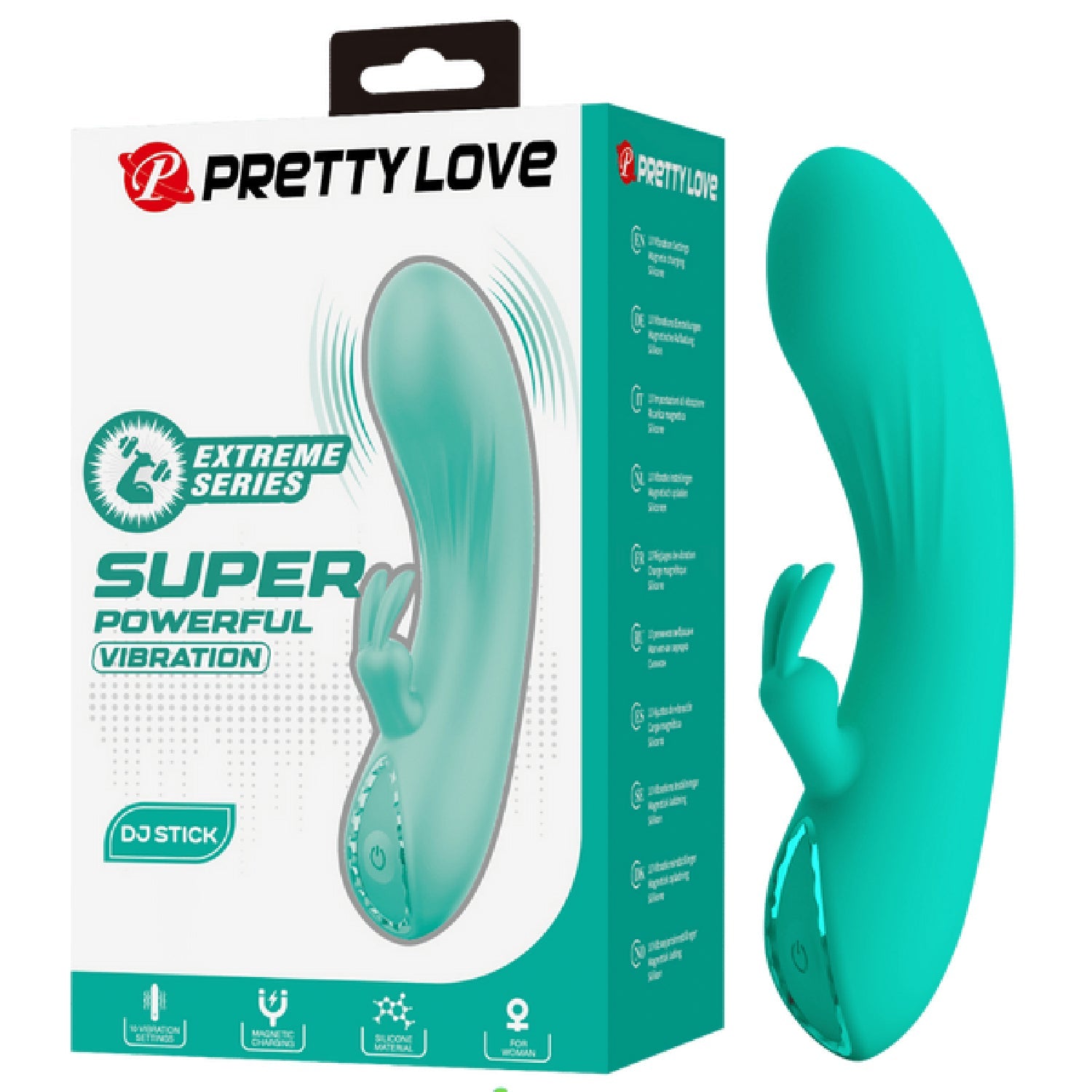 Rechargeable DJ Stick – 10 Function Slim Silicone G-Spot Vibrator > Vibrators > G-Spot