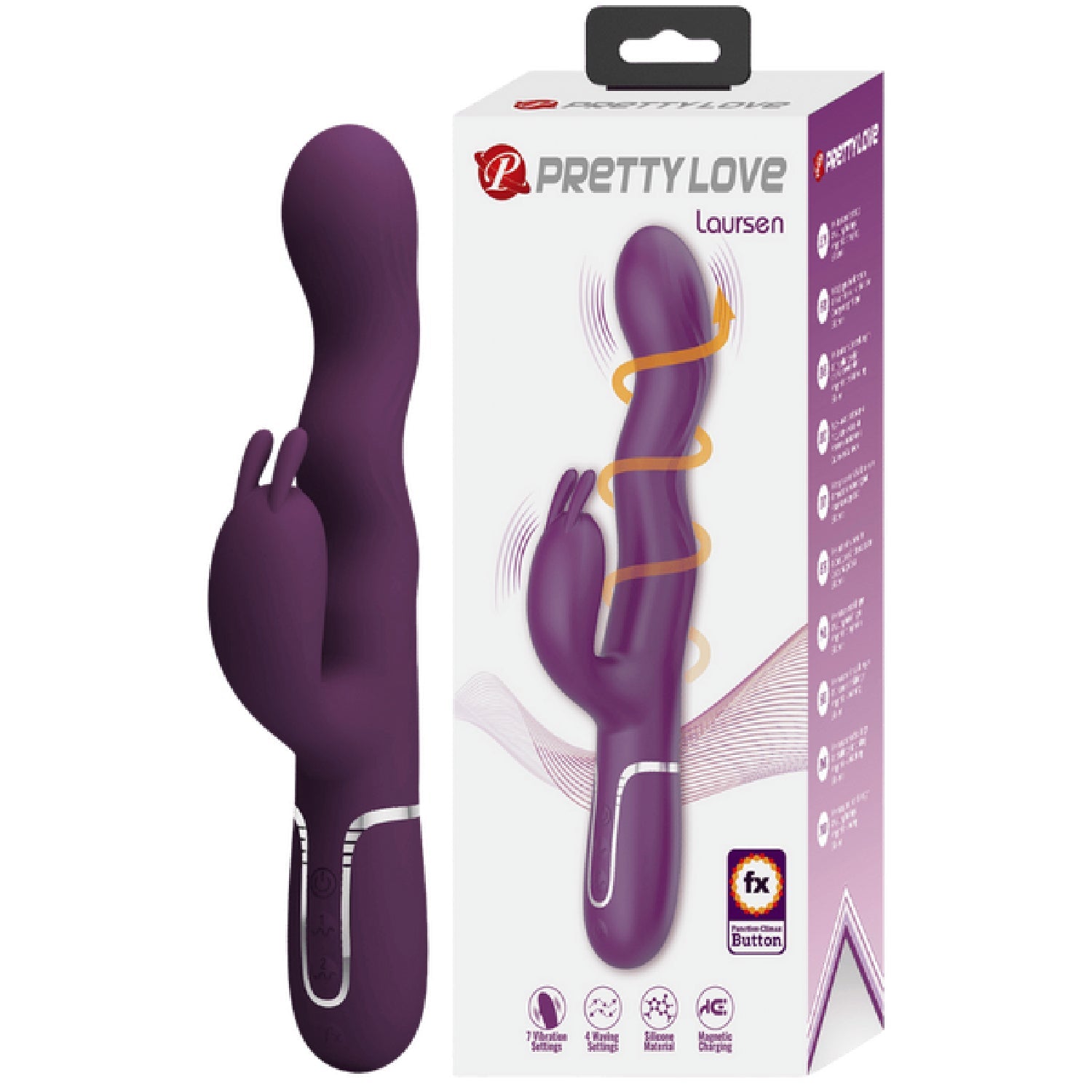 Laursen Rechargeable – Luxury Magnetic Charging G-Spot and Clitoral Vibrator > Vibrators > Ladies > Rabbit