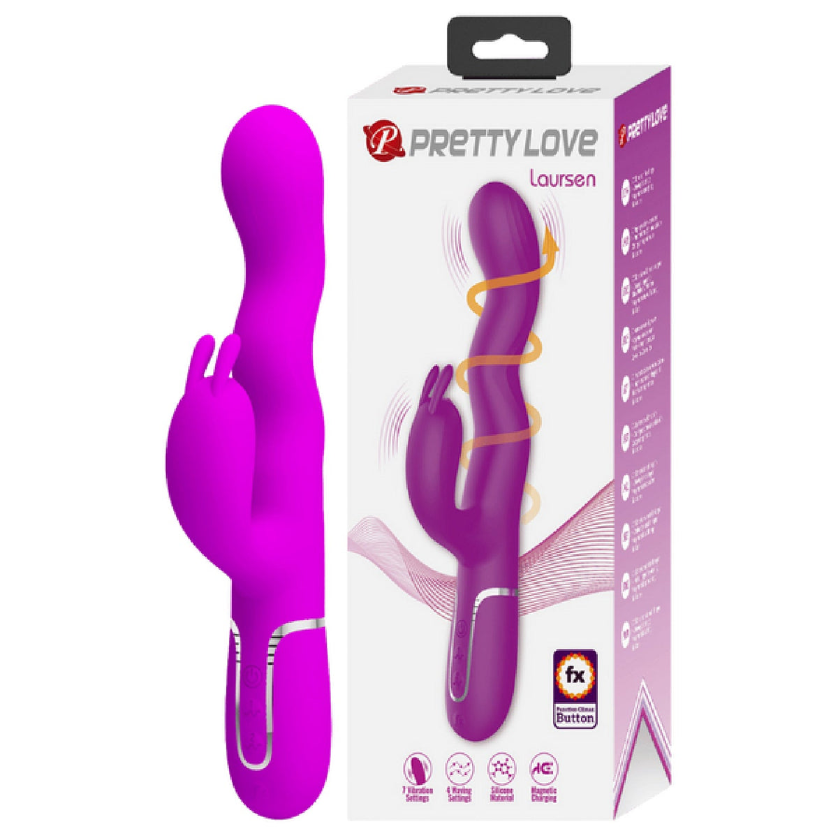Laursen Rechargeable – Luxury Magnetic Charging G-Spot and Clitoral Vibrator > Vibrators > Ladies > Rabbit
