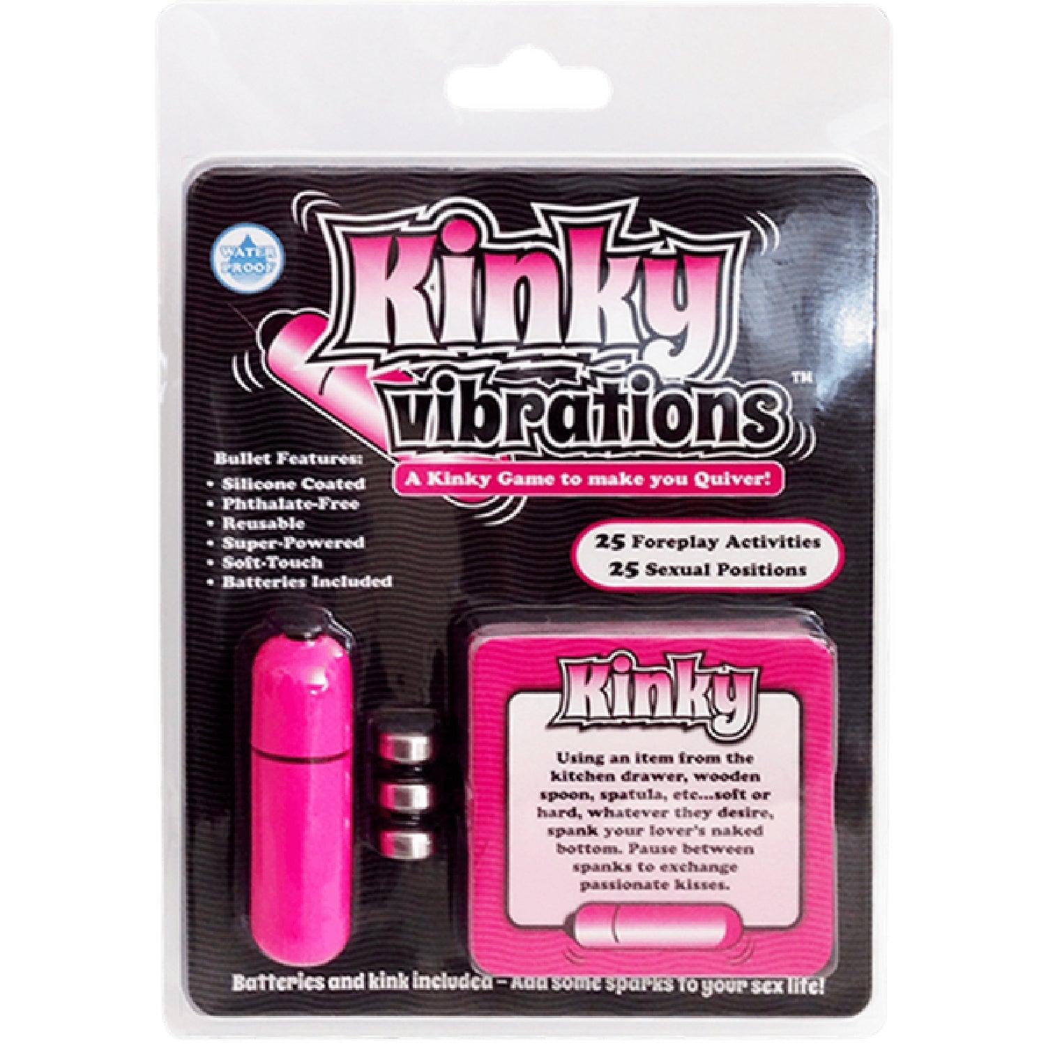 Kinky Vibrations – 50 Activity cards and Bullet Vibrator > Novelties > Gag Gifts