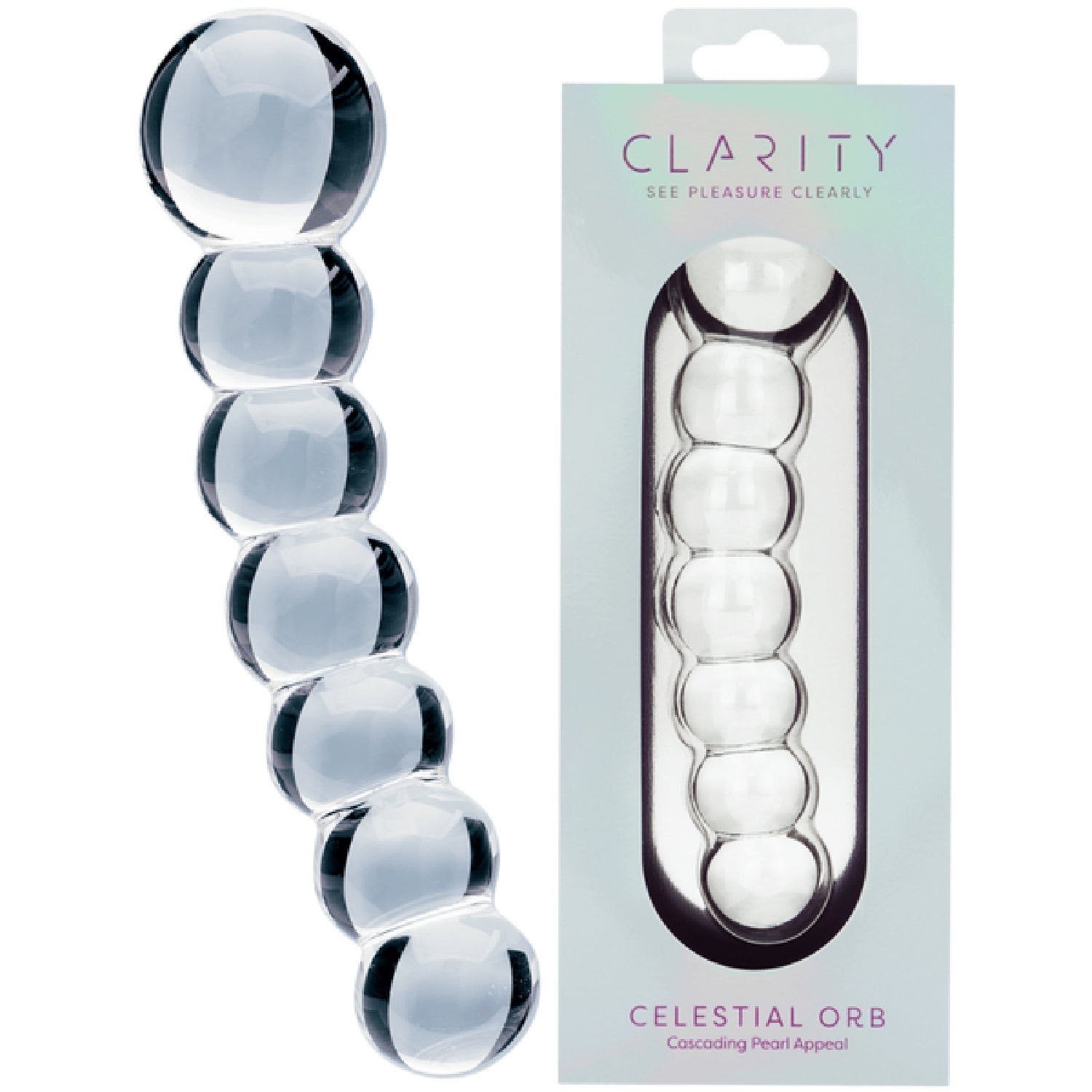 Celestial Orb Handblown Borosilicate Glass Double-Ended Dildo 5.4 Inch Insertable Length > Glass > Dildos